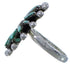 Turquoise Needlepoint Sterling Silver Ring Size 4-1/2 AX87431